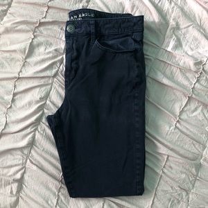 American Eagles Hi-Rise Navy Washed Jegging Jeans